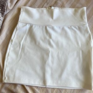 - High waist mini skirt